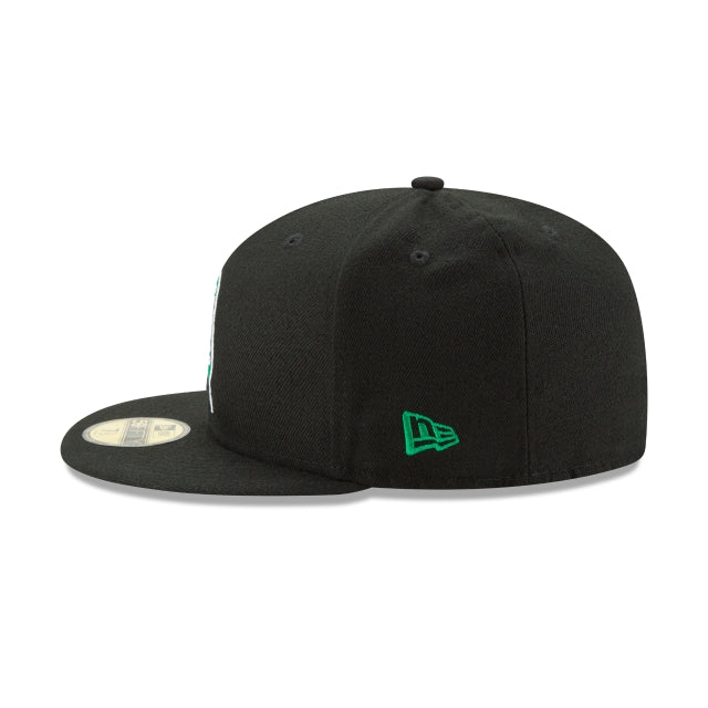 Boston Celtics Team Color Black 59FIFTY Fitted Hat