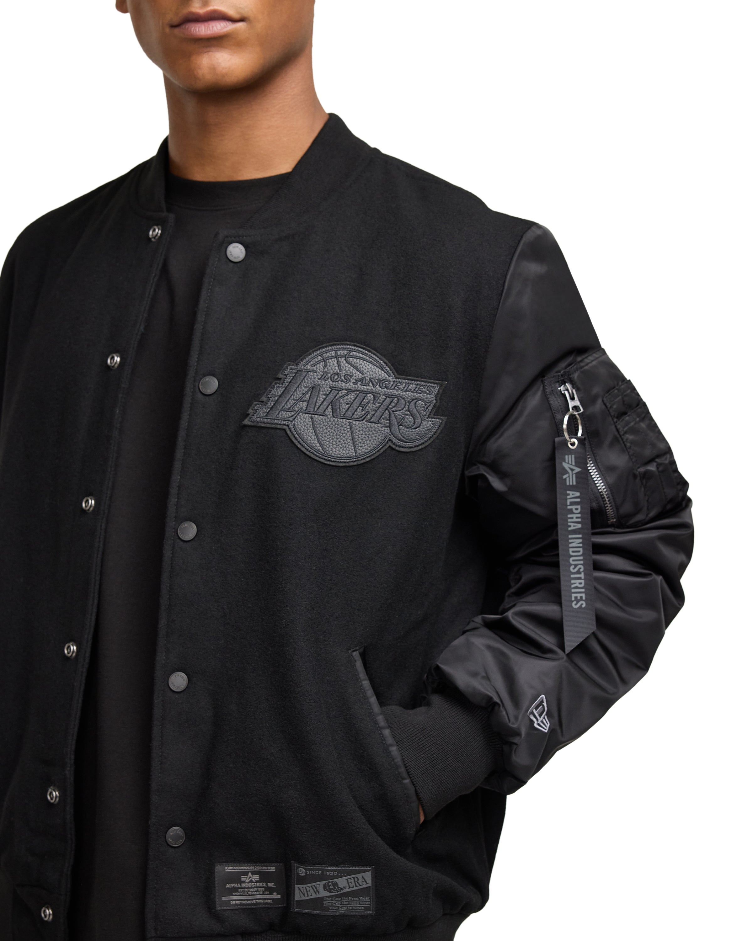 Alpha Industries x Boston Celtics MA-1 Wool Varsity Jacket Black